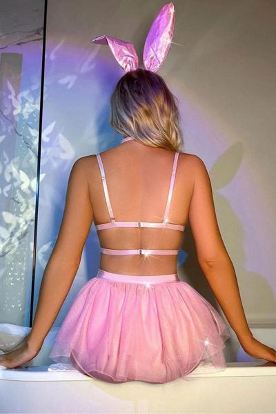MM-1015 Pembe Bunny Erotik Set