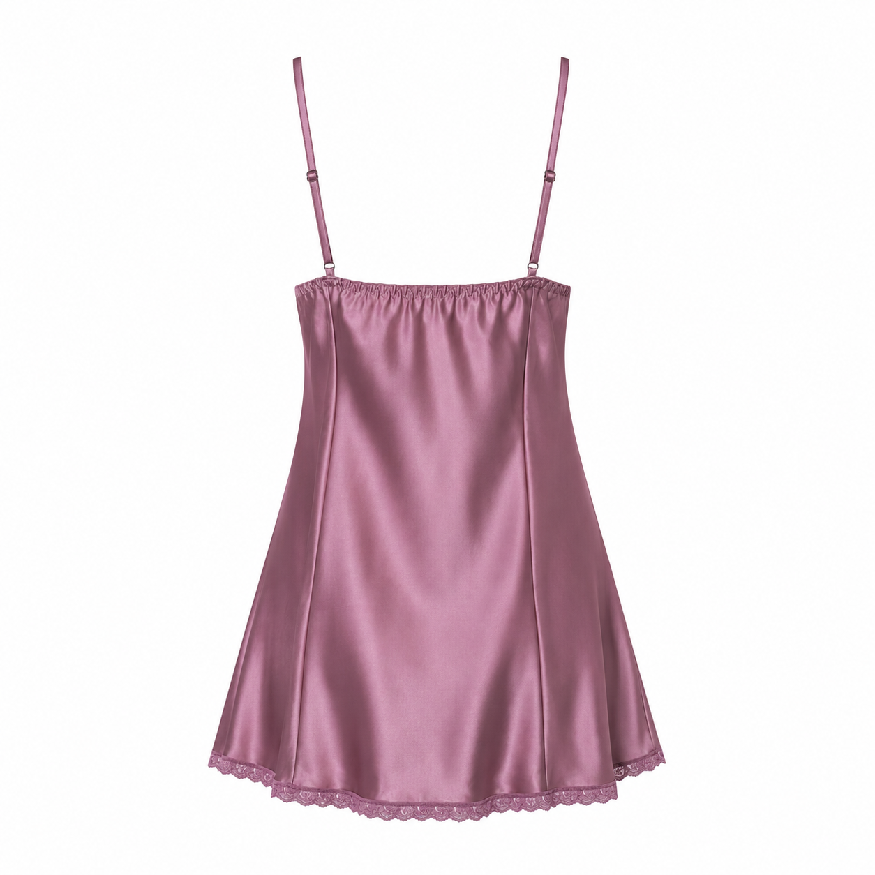 MM-4011- Hailey Rose Mini Saten Gecelik