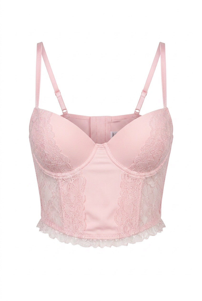 MM-8017 Evita Pembe Korse Bustiyer