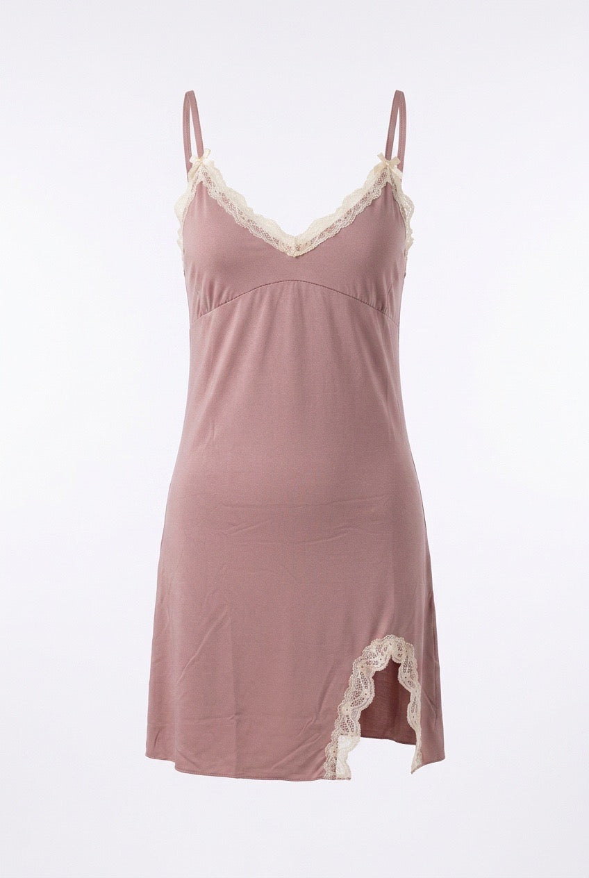 MM-4030 Nancy Yirtmacli Latte Gecelik Seti