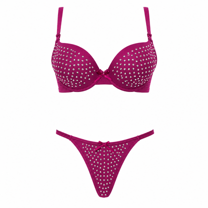 MM-8009  Vesna Tasli Bordo Sutyen Takimi