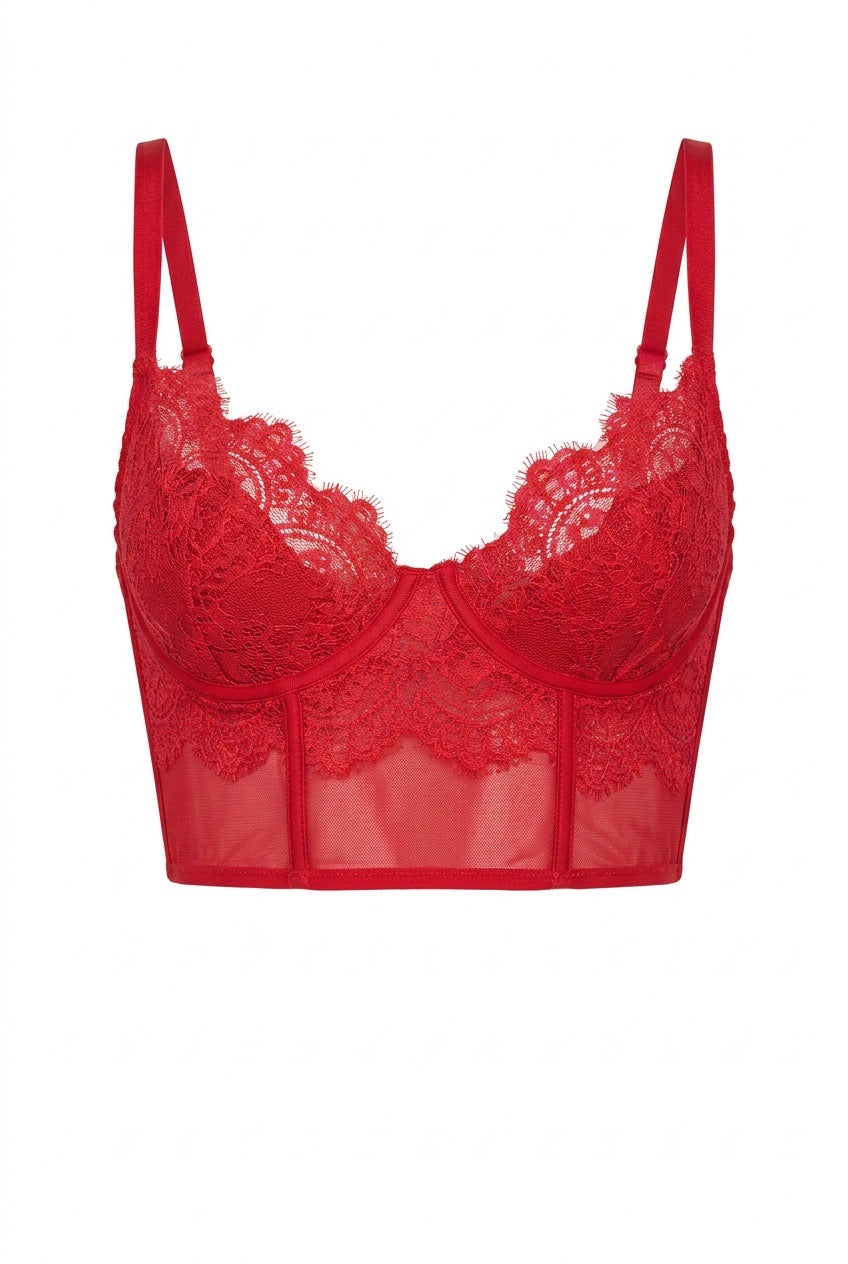 MM-8022 Melrose Kirmizi Bustiyer