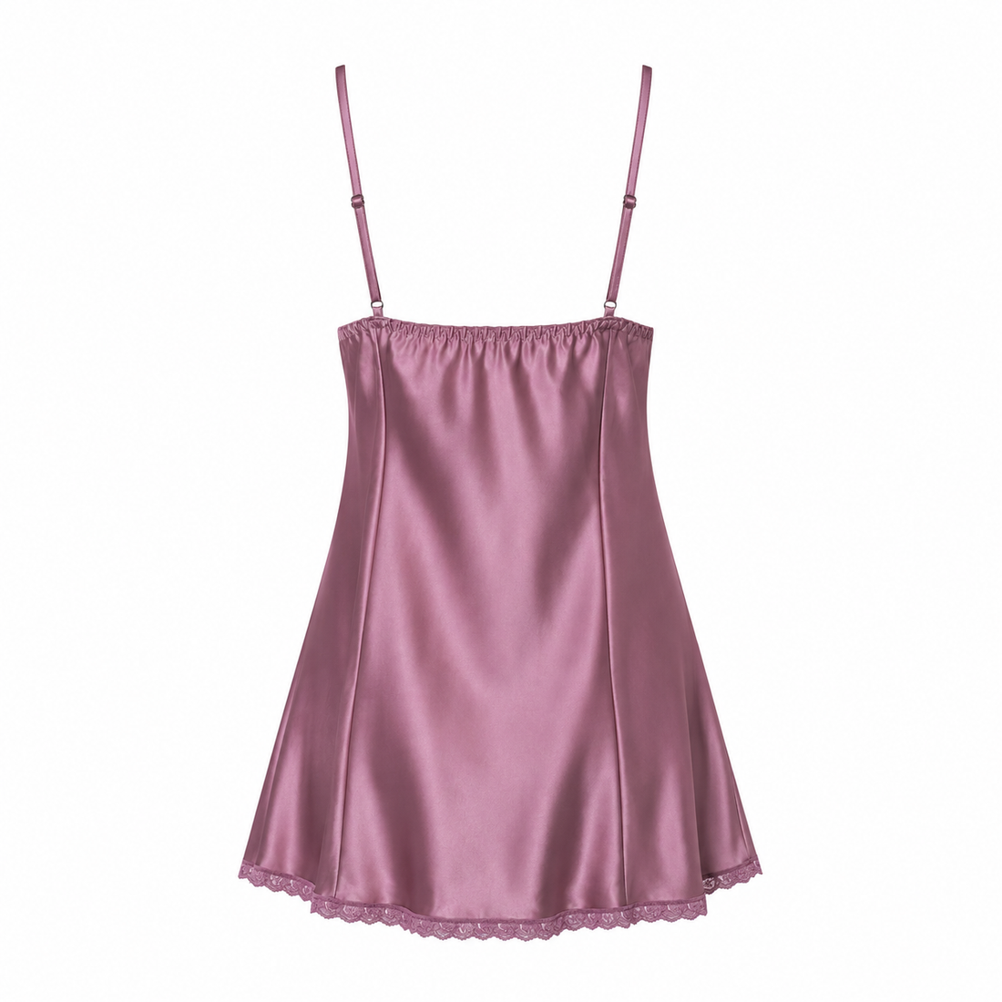 MM-4011- Hailey Rose Mini Saten Gecelik