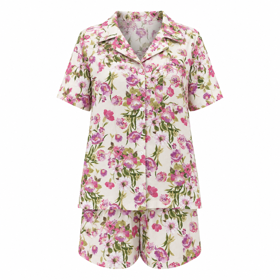 MM-6018 Tokyo Cicekli Pijama Takimi