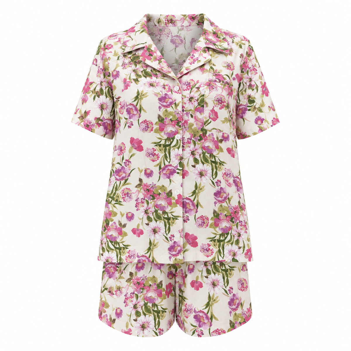 MM-6018 Tokyo Cicekli Pijama Takimi