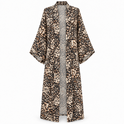MM-6038 Oslo Leopar Sabahlik ve Pijama Takimi