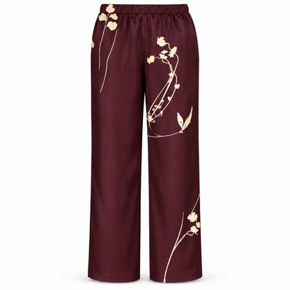 MM-6039 Oslo Bordo Sabahlik ve Pijama Takimi