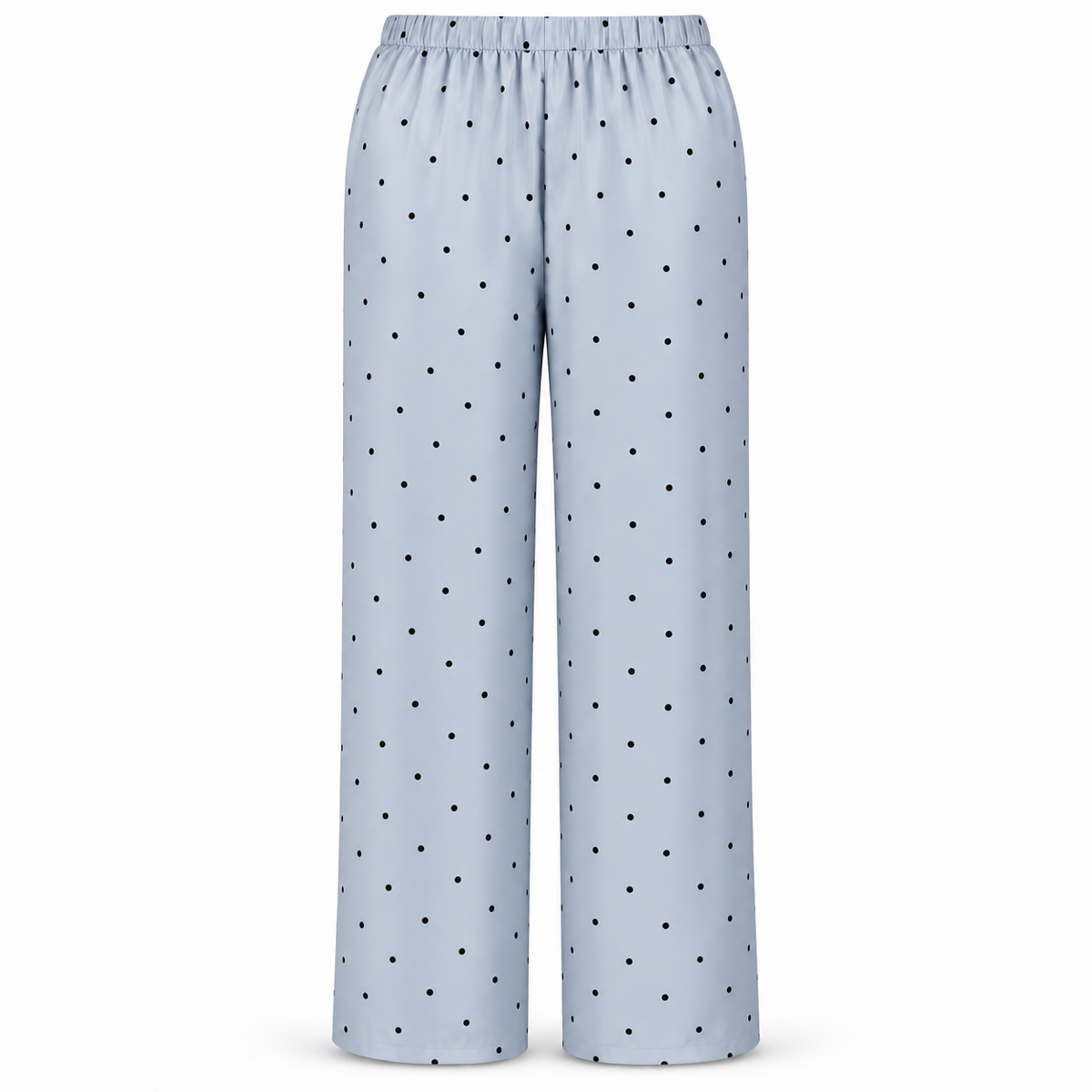 MM-6040 Oslo Mavi Puantiye Sabahlik ve Pijama Takimi