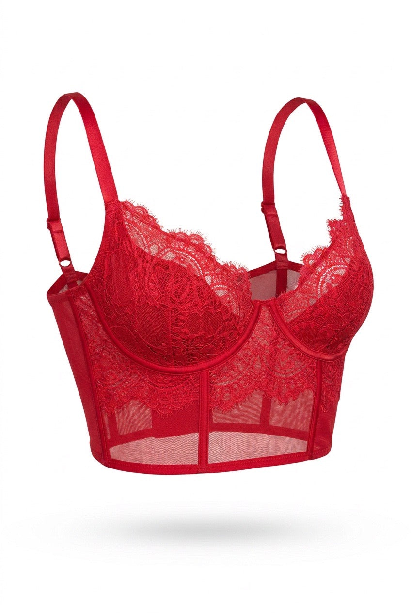 MM-8022 Melrose Kirmizi Bustiyer