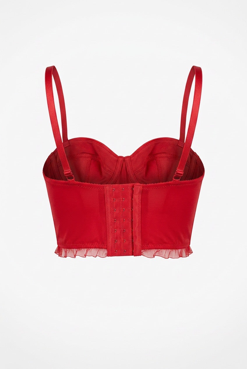 MM-8018 Evita Kirmizi Korse Bustiyer