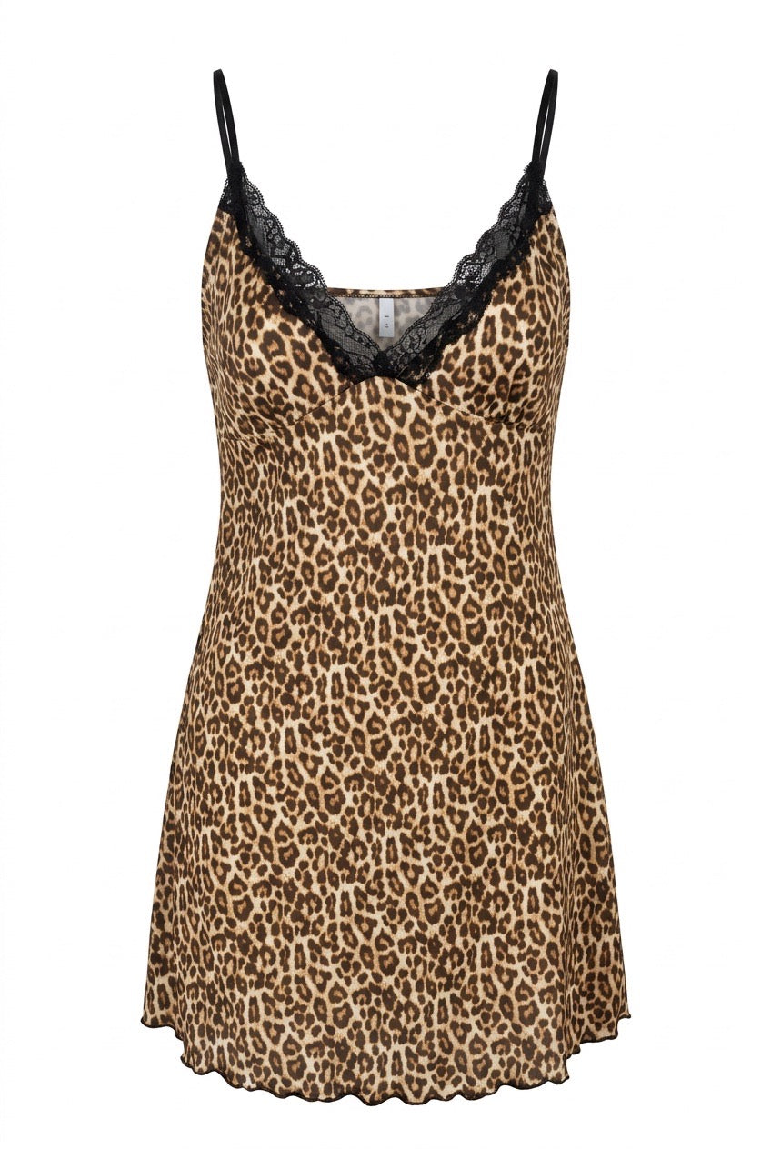 MM-4019 Kendall Leopar Mini Gecelik