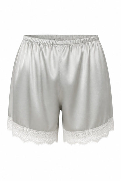 MM-6007 Bella Saten Sortlu Mint Pijama Takimi