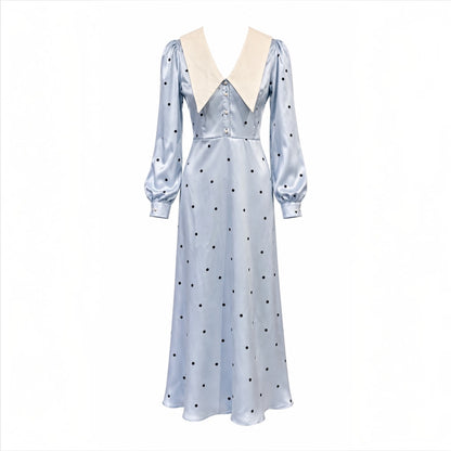 MM-5004 Diana Midi Puantiye Elbise